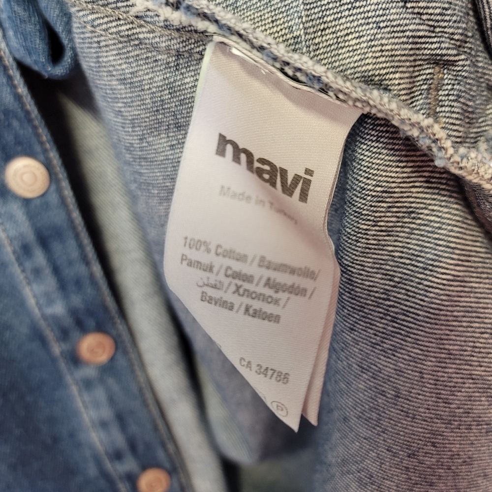 Mavi Denim shirt dress frayed edge - Picture 5 of 10